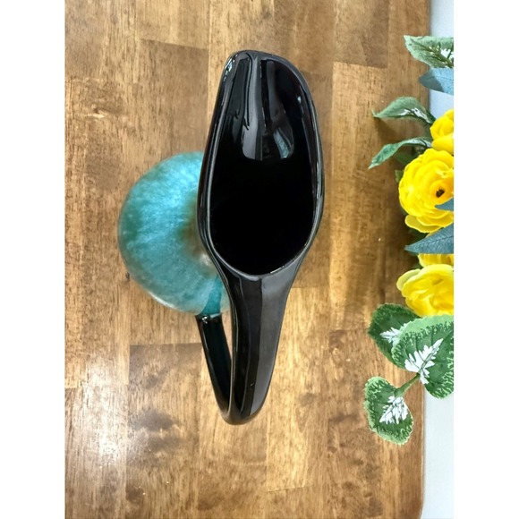 Vintage Blue Mountain Pottery Pitcher Green Drip Glaze Canadian Pottery Vase - Picture 3 of 5